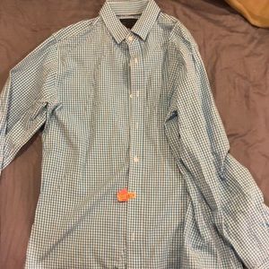No Retreat Dress Shirt Blue Size Adult Medium